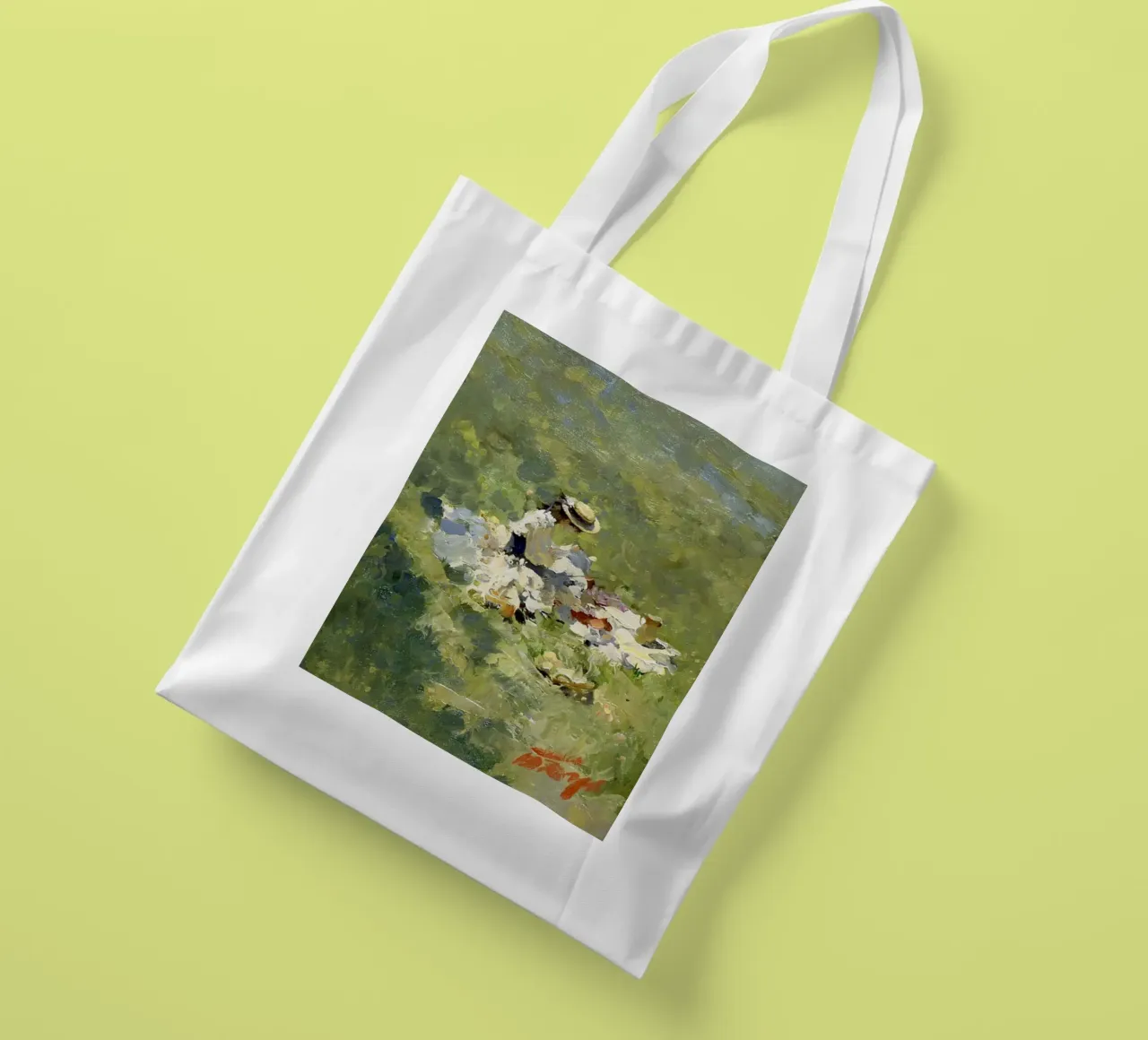 donne che fanno un picnic nel prato claude monet borsa in juta da belong shop