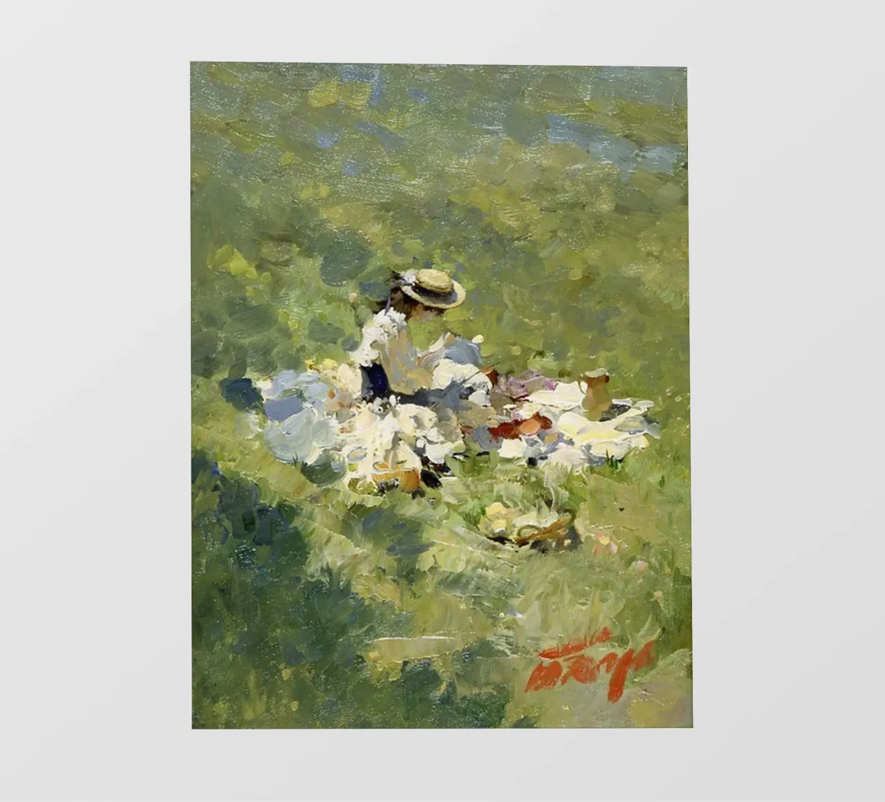 women picnicking in the meadow claude monet photo wallpaper by belong shop