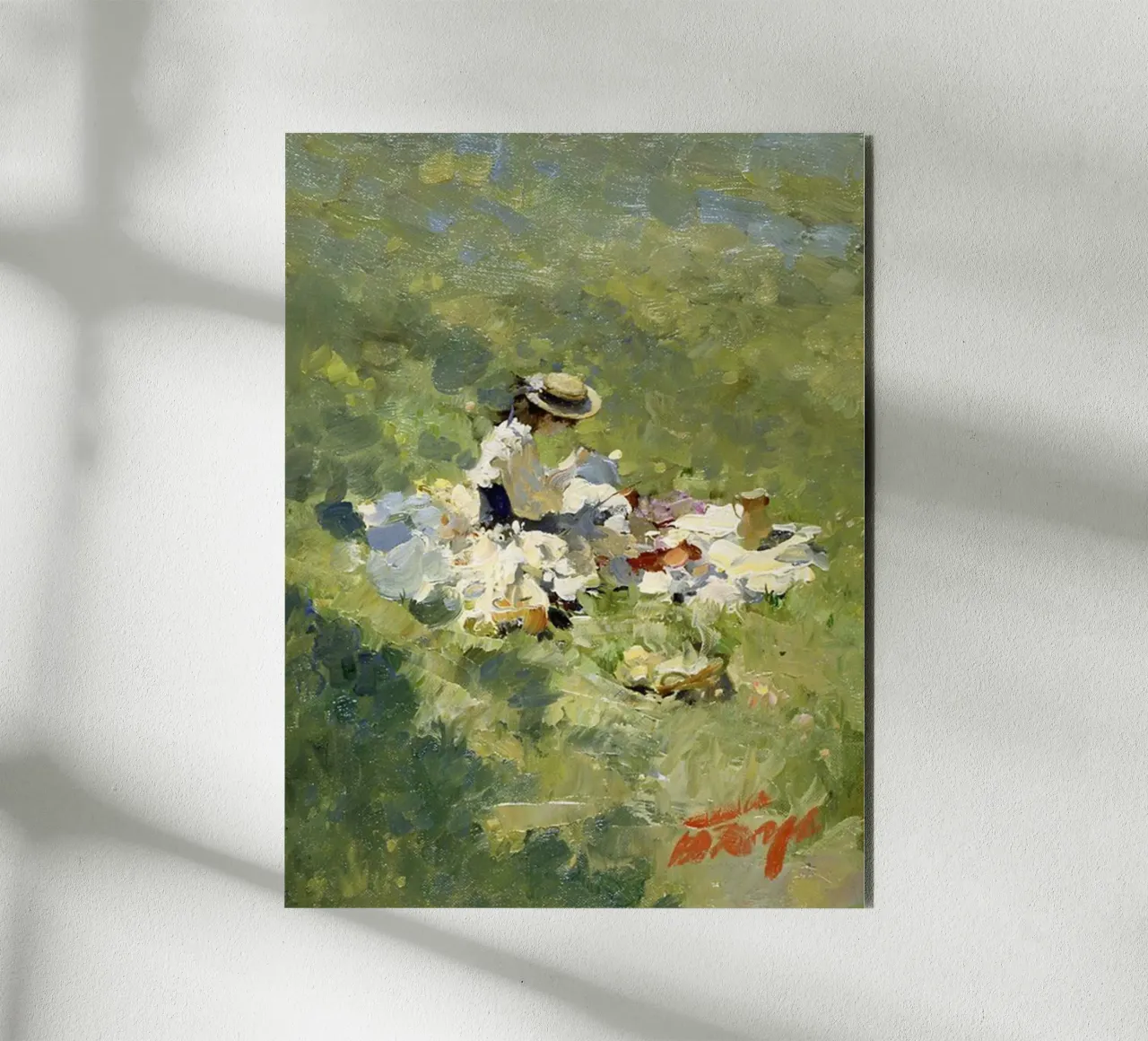 donne che fanno un picnic nel prato claude monet alluminio dibond da belong shop