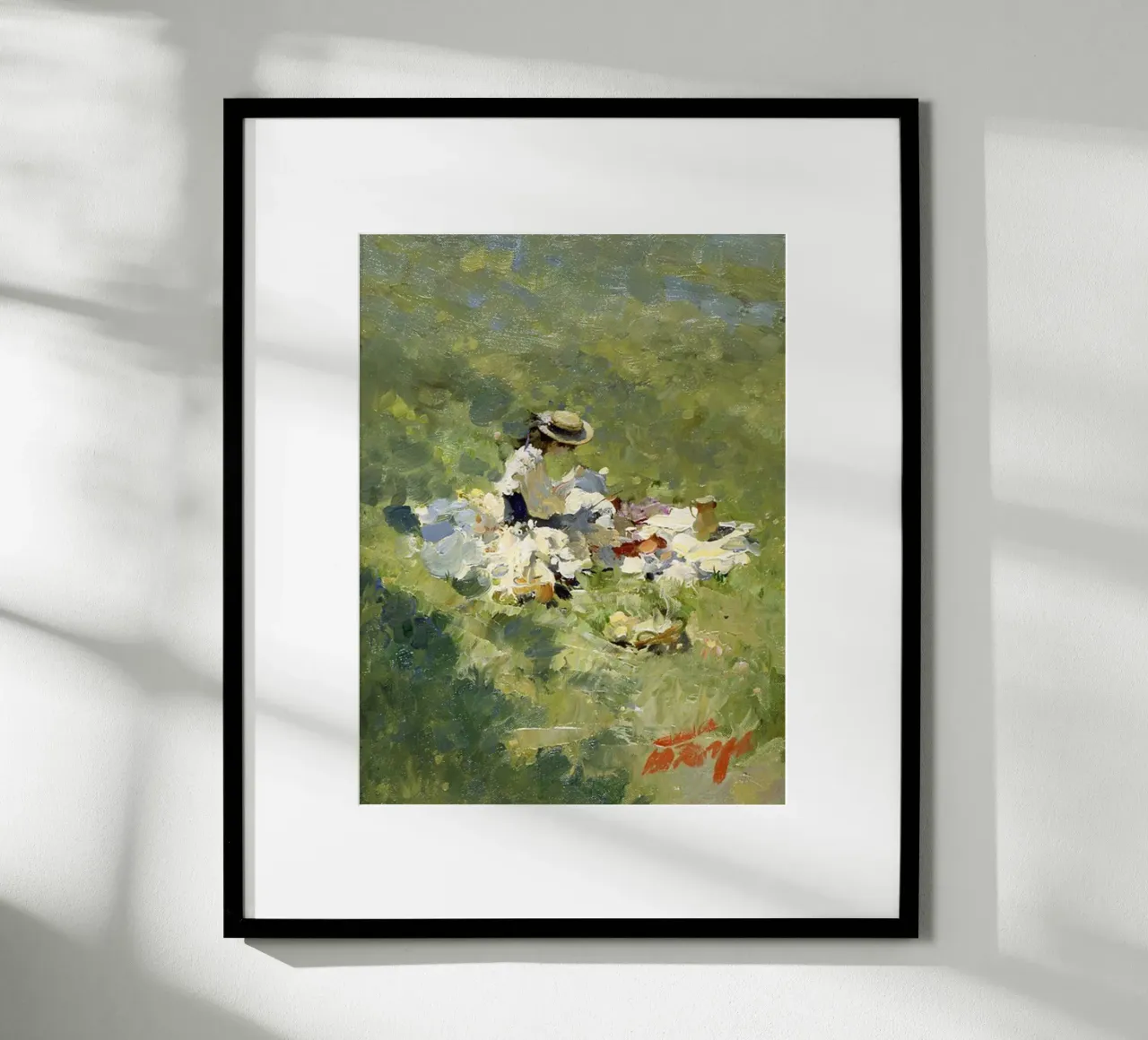 donne che fanno un picnic nel prato claude monet carta hahnemühle da belong shop