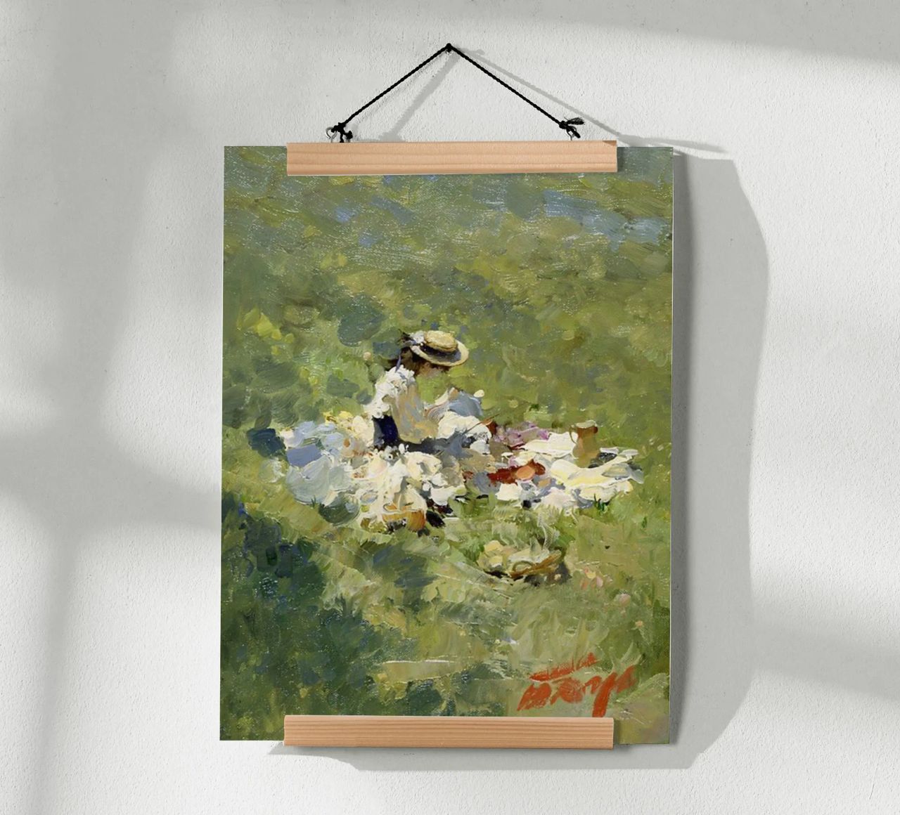 frauen beim picknick auf der wiese claude monet Poster von belong shop