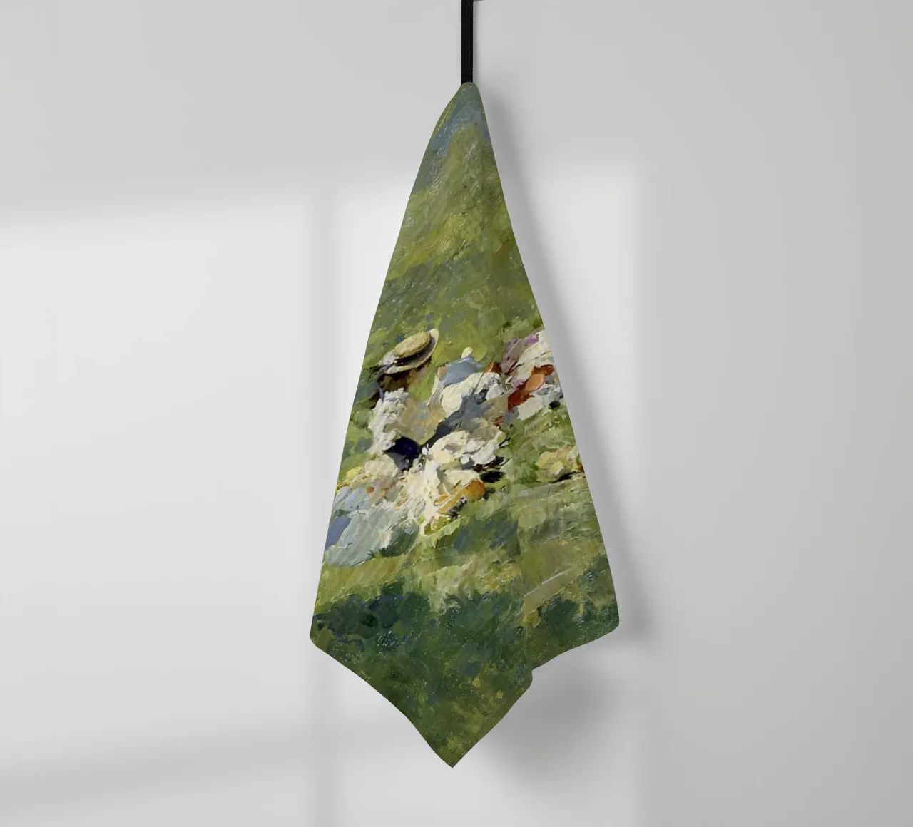 donne che fanno un picnic nel prato claude monet canovaccio da cucina da belong shop