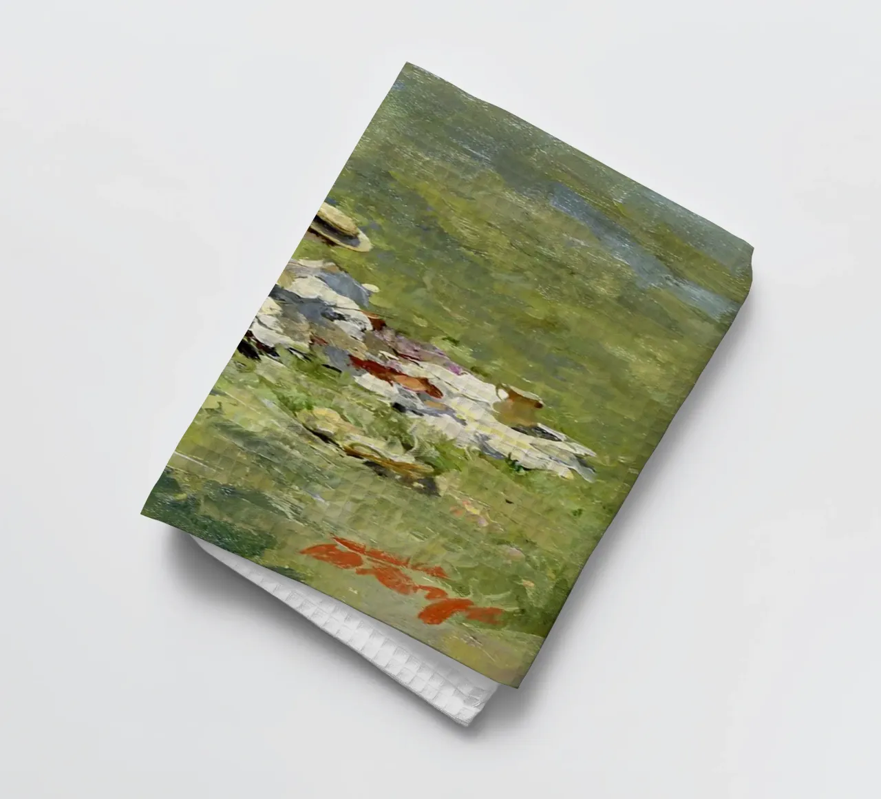 donne che fanno un picnic nel prato claude monet canovaccio da cucina da belong shop