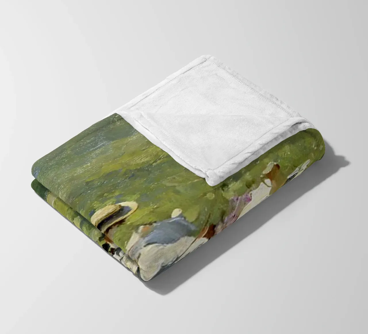 donne che fanno un picnic nel prato claude monet coperta in pile da belong shop