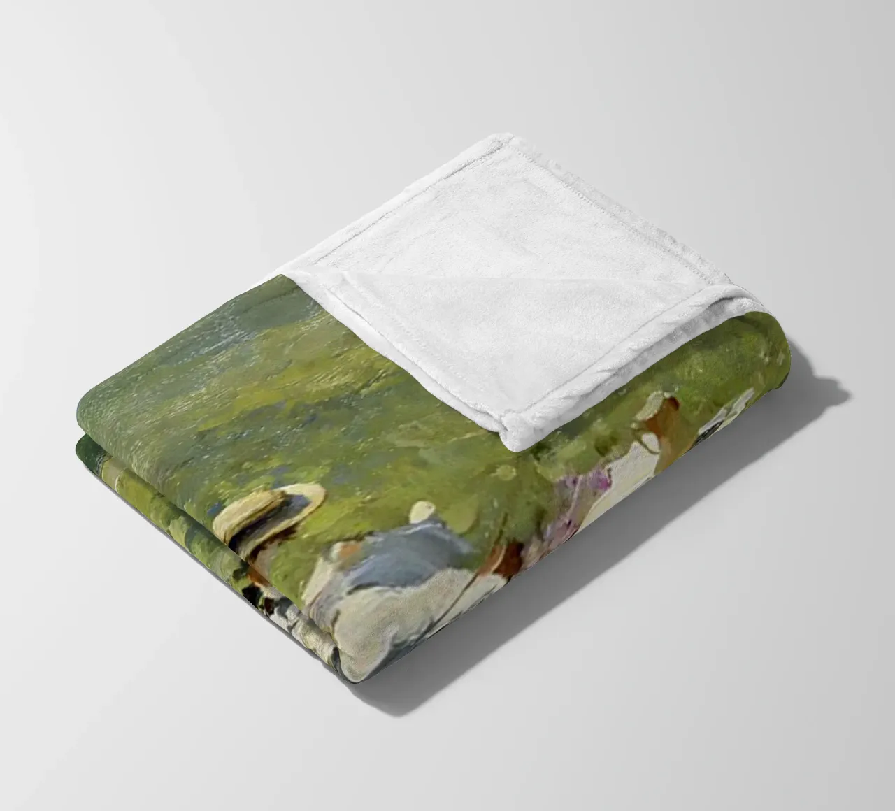 donne che fanno un picnic nel prato claude monet coperta in pile da belong shop