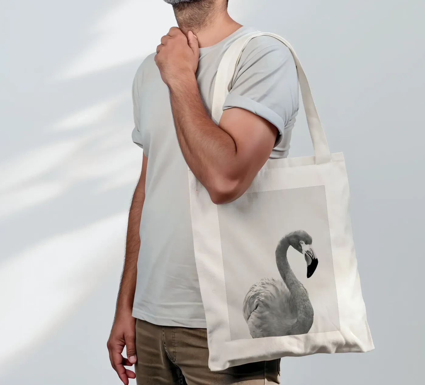 Flamingo tote bag by Paws & Claws