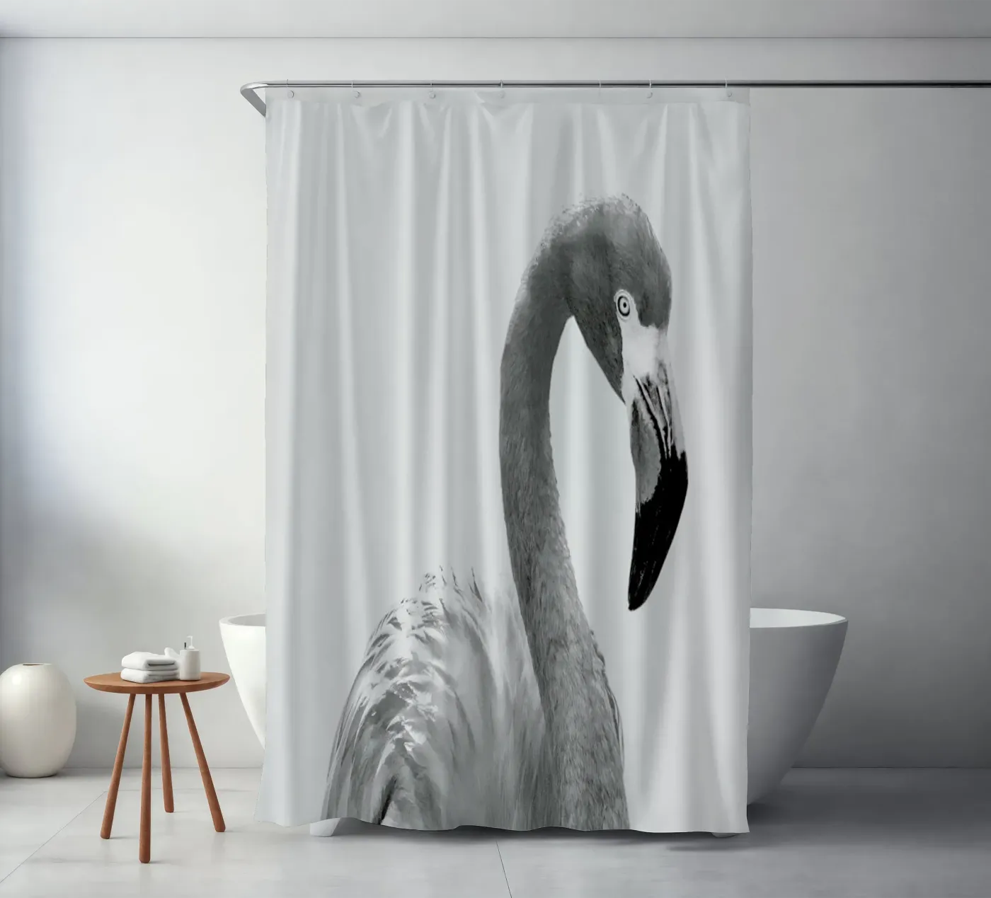 Flamingo douchegordijn van Paws & Claws