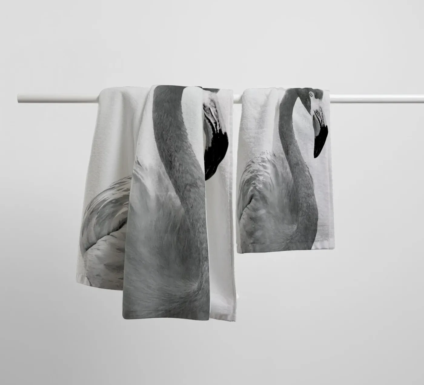 Flamingo towel by Paws & Claws