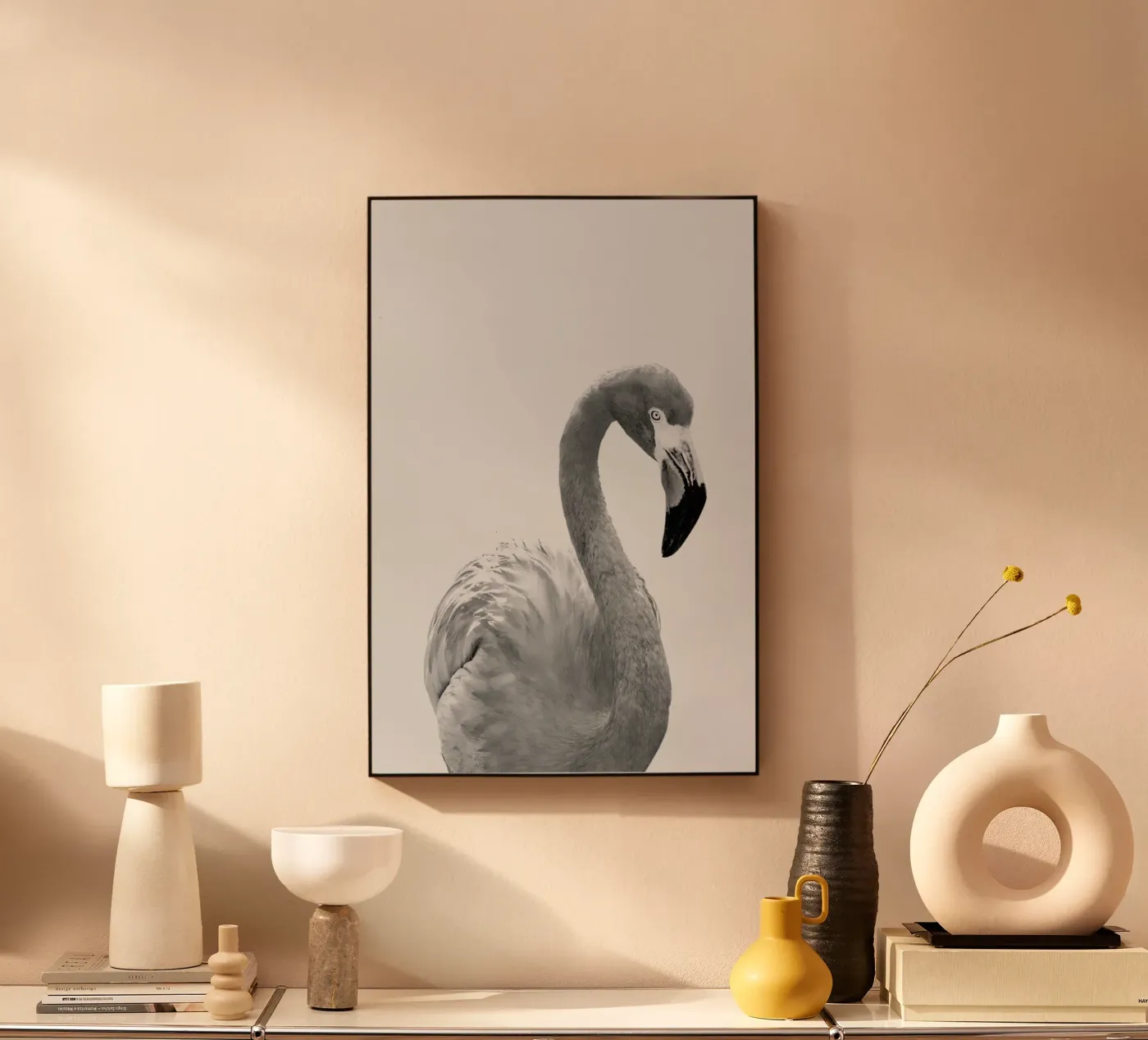 Flamingo acryl van Paws & Claws