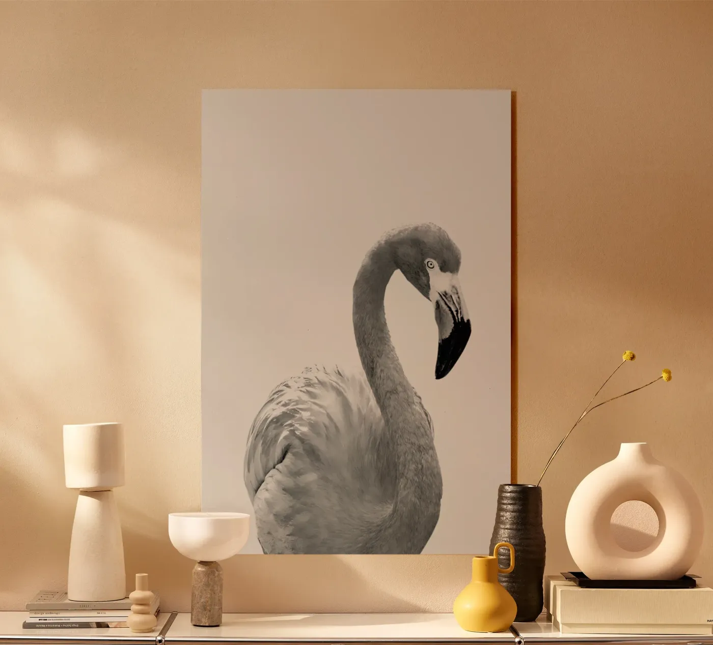 Flamingo acryl van Paws & Claws