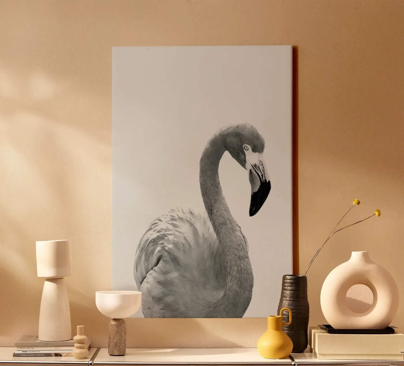 Flamingo Leinwand von Paws & Claws