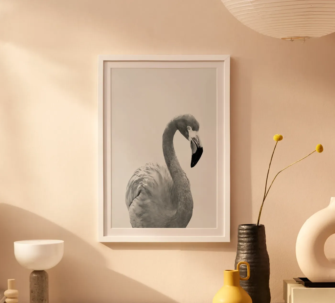 Flamingo Poster von Paws & Claws