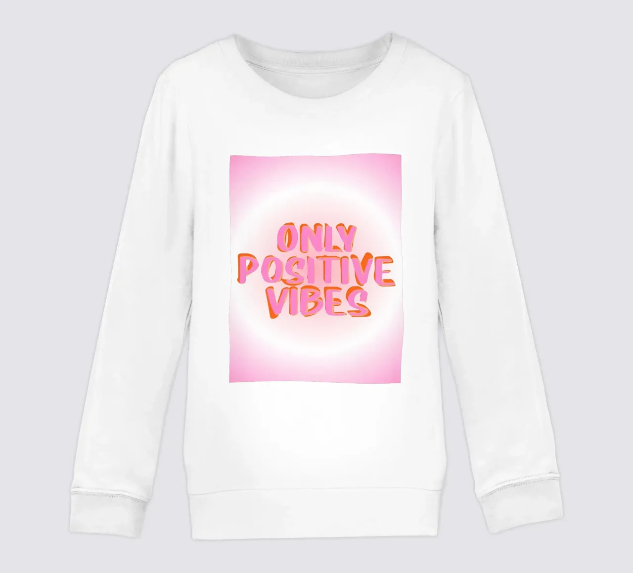 Only Positive Vibes Aura, Positividad, Afirmación sudadera para niño de Dreamscape