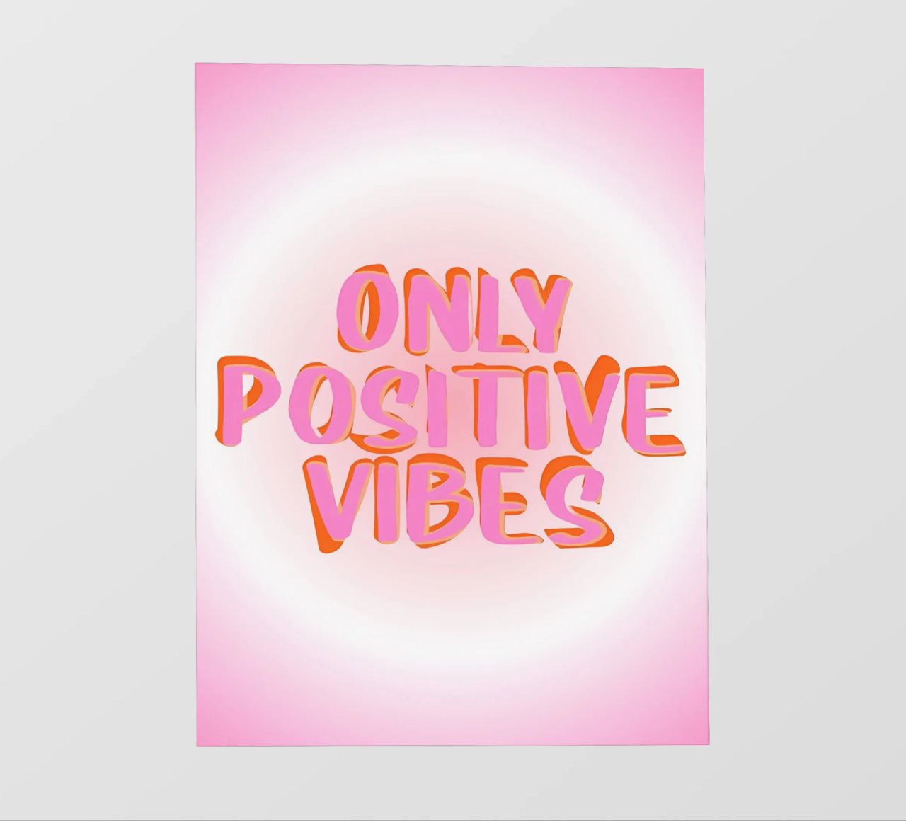 Solo vibrazioni positive Aura, positività, affermazione pellicola backlit da Dreamscape