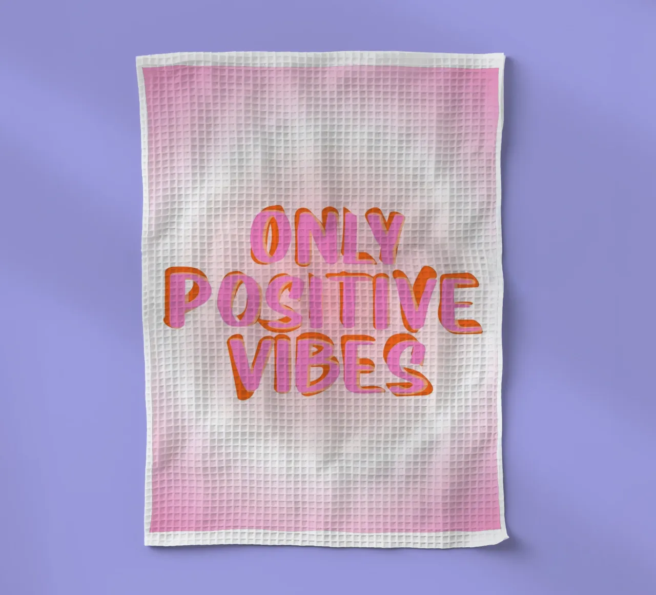 Only Positive Vibes Aura, Positivité, Affirmation torchon de Dreamscape