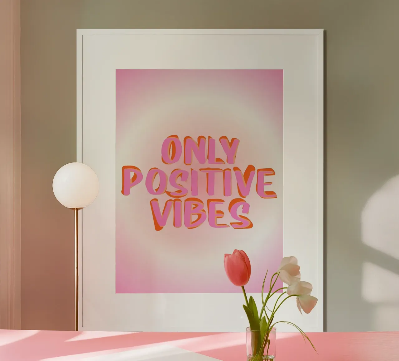 Only Positive Vibes Aura, Positivity, Affirmation hahnemühle by Dreamscape