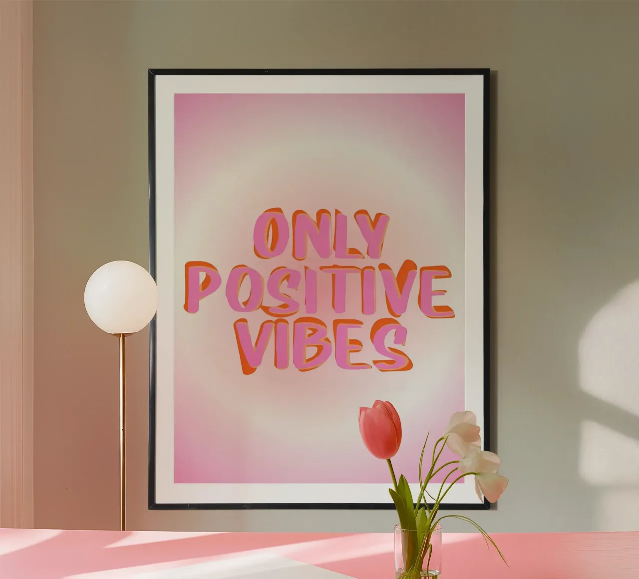 Only Positive Vibes Aura, Positivity, Affirmation hahnemühle by Dreamscape
