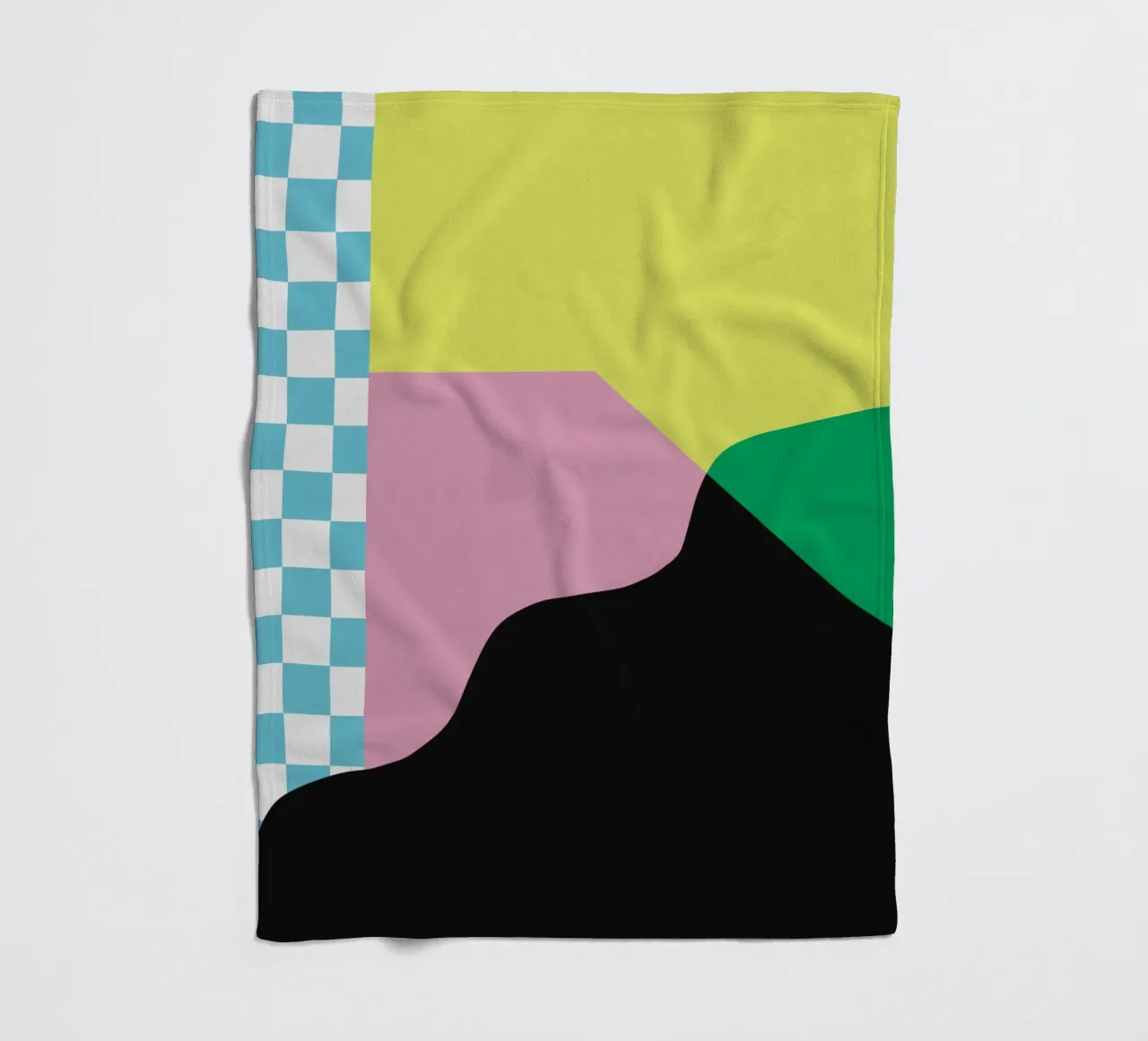 Composition audacieuse et vibrante 01 plaid polaire de Little Dean