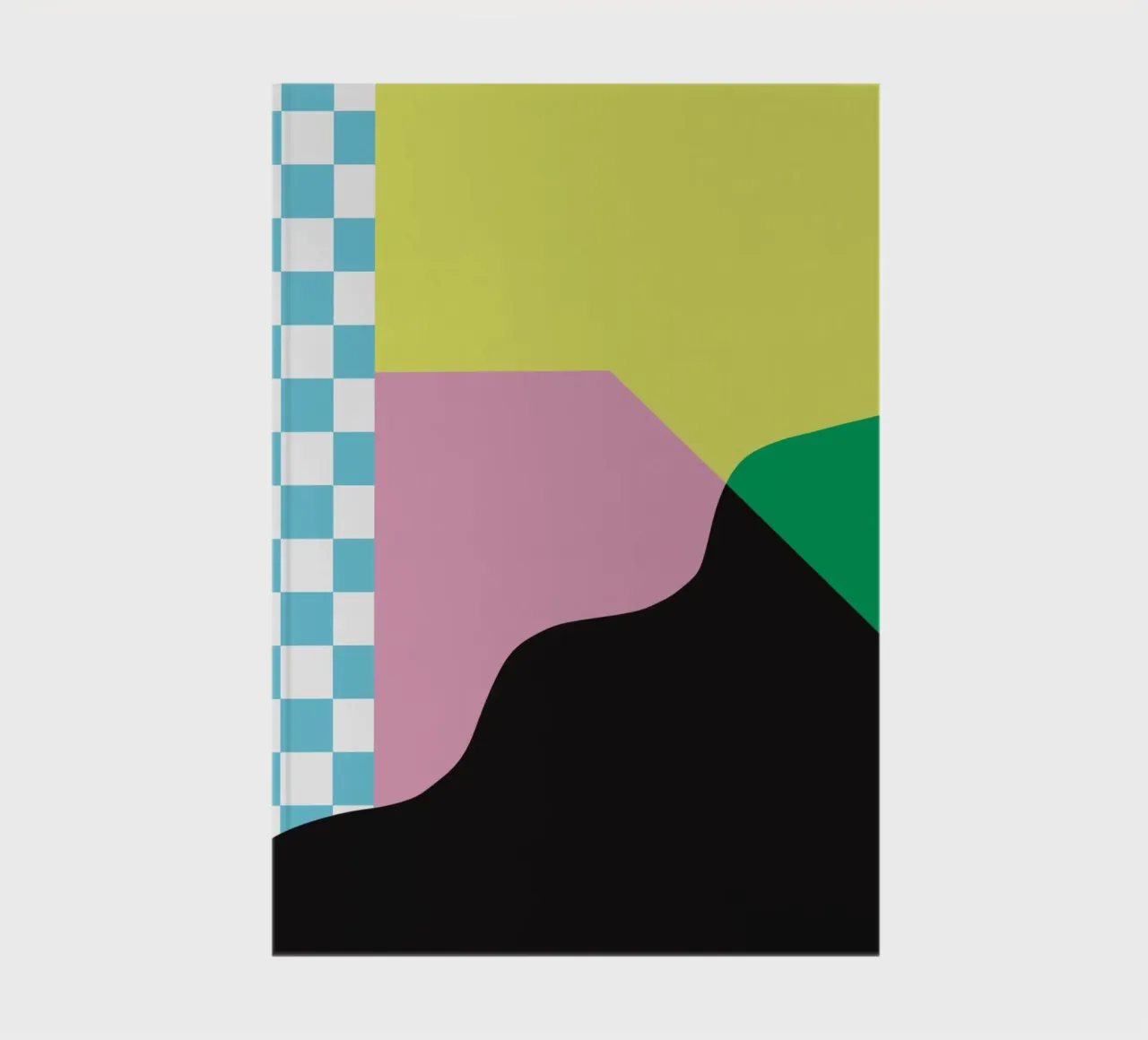 Bold vibrant composition 01 notebook by Little Dean