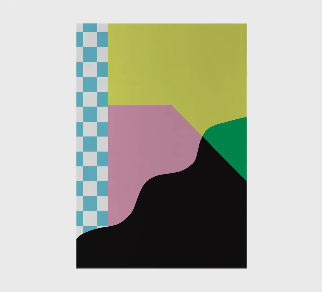 Bold vibrant composition 01 notebook by Little Dean
