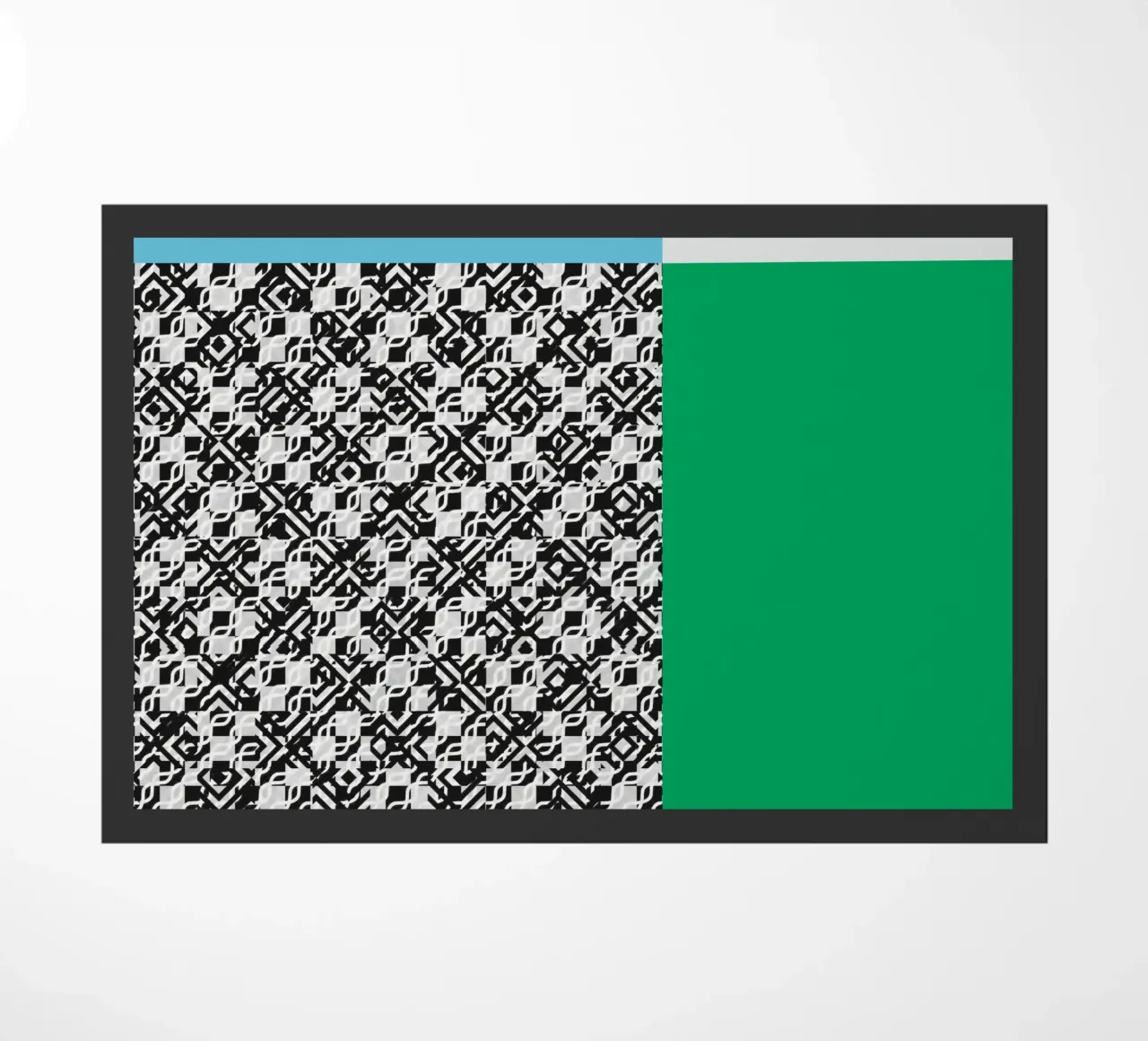Bold vibrant composition 02 doormat by Little Dean
