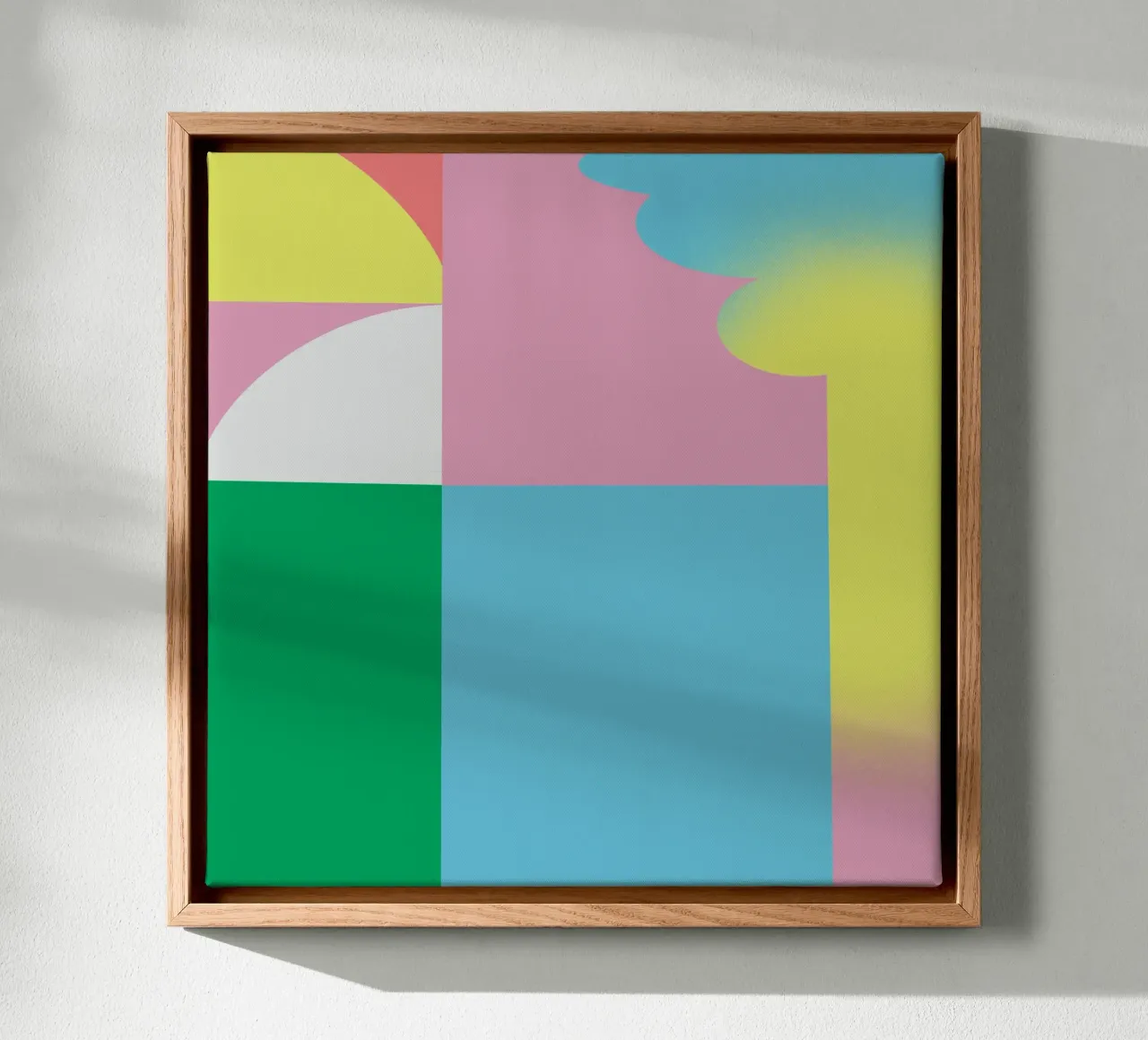 Bold vibrant composition 03 canvas by Little Dean