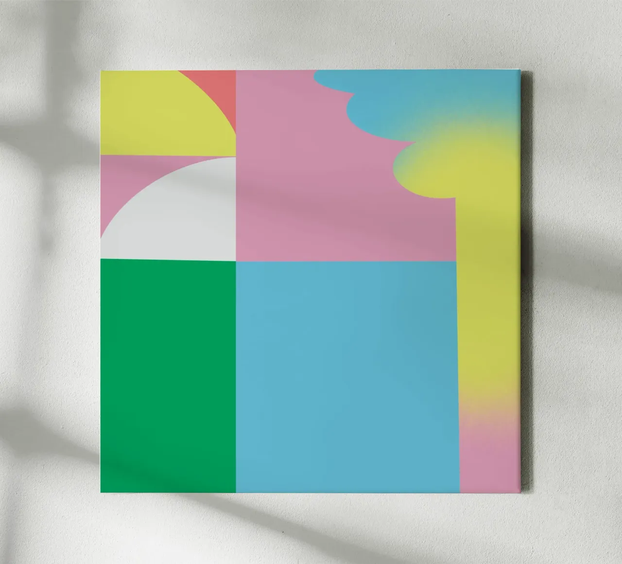 Bold vibrant composition 03 canvas by Little Dean