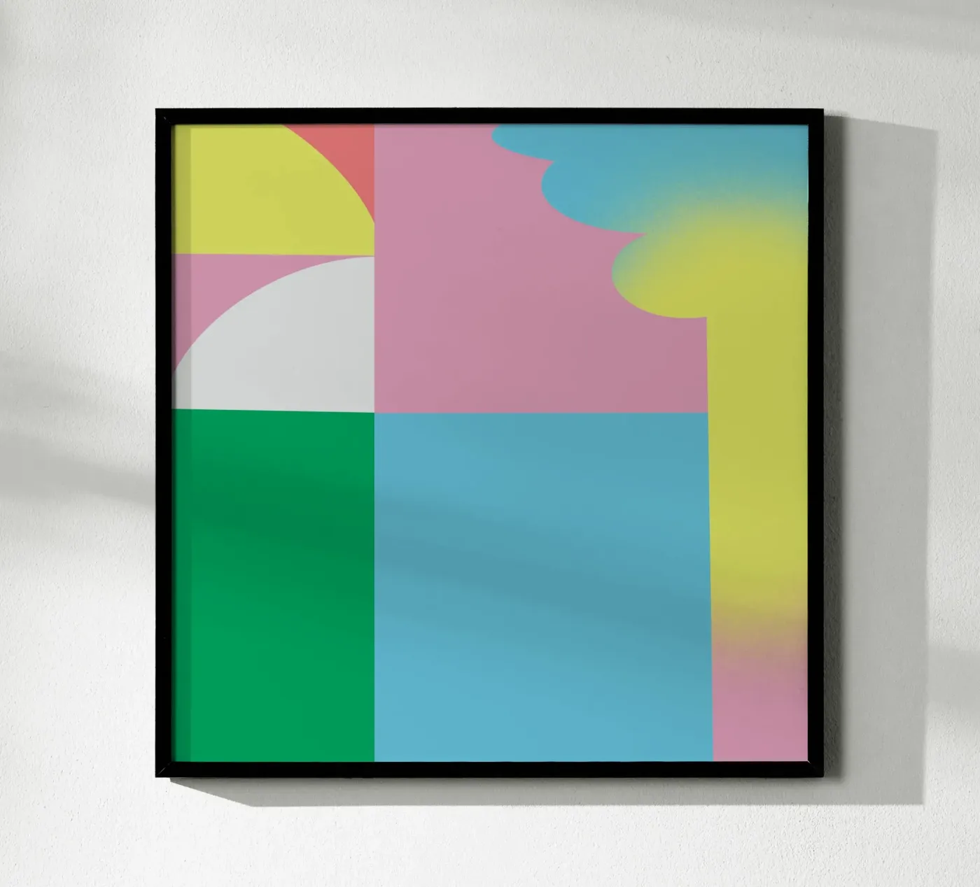 Bold vibrant composition 03 poster by Little Dean