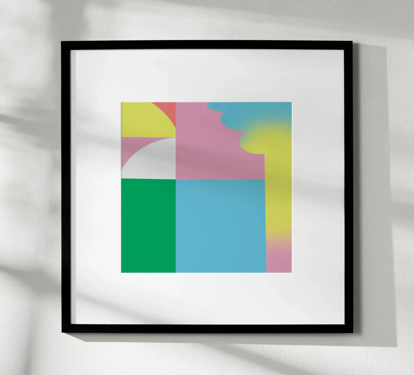 Bold vibrant composition 03 poster by Little Dean
