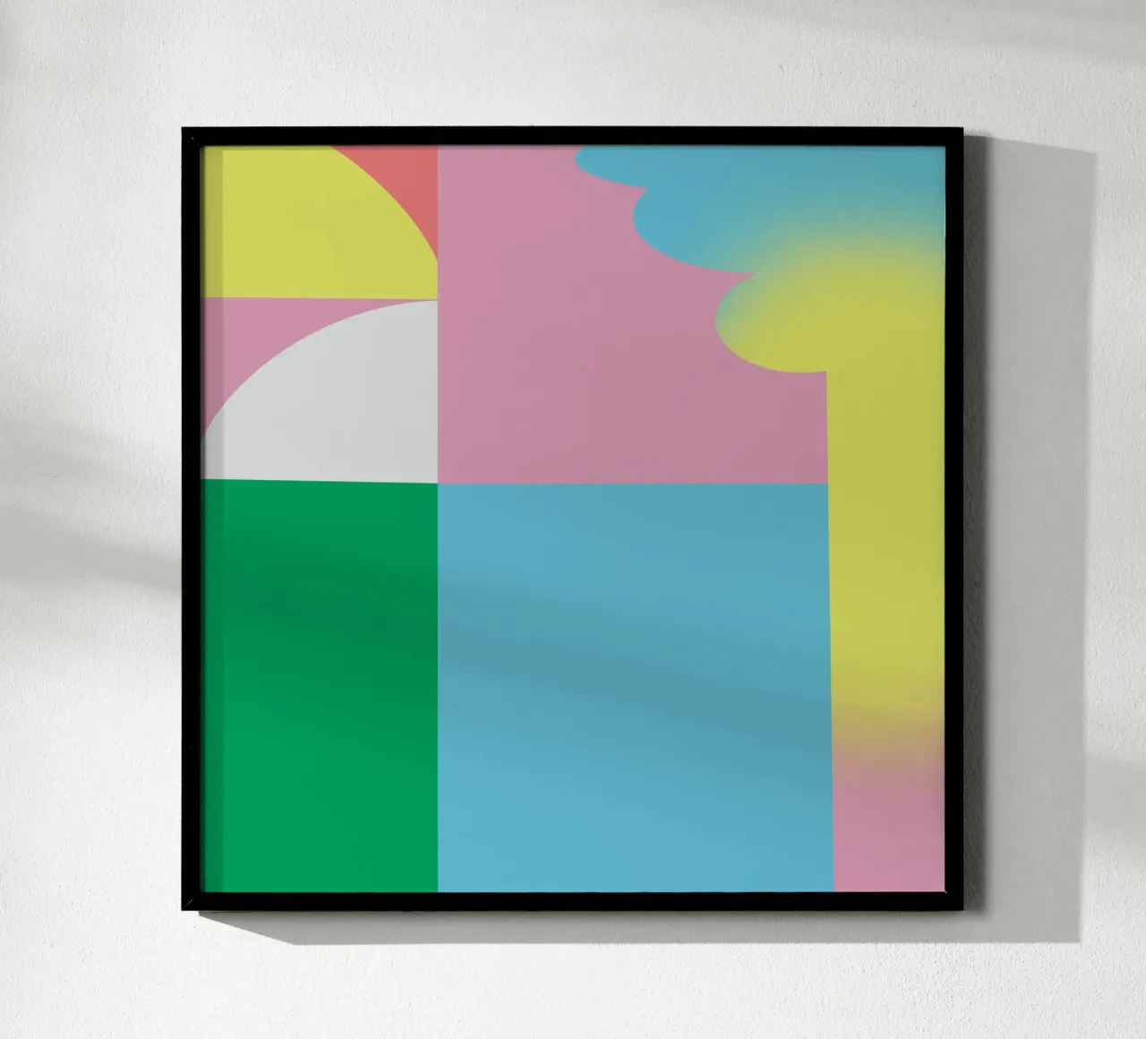 Composizione audace e vibrante 03 poster con telaio in plastica da Little Dean