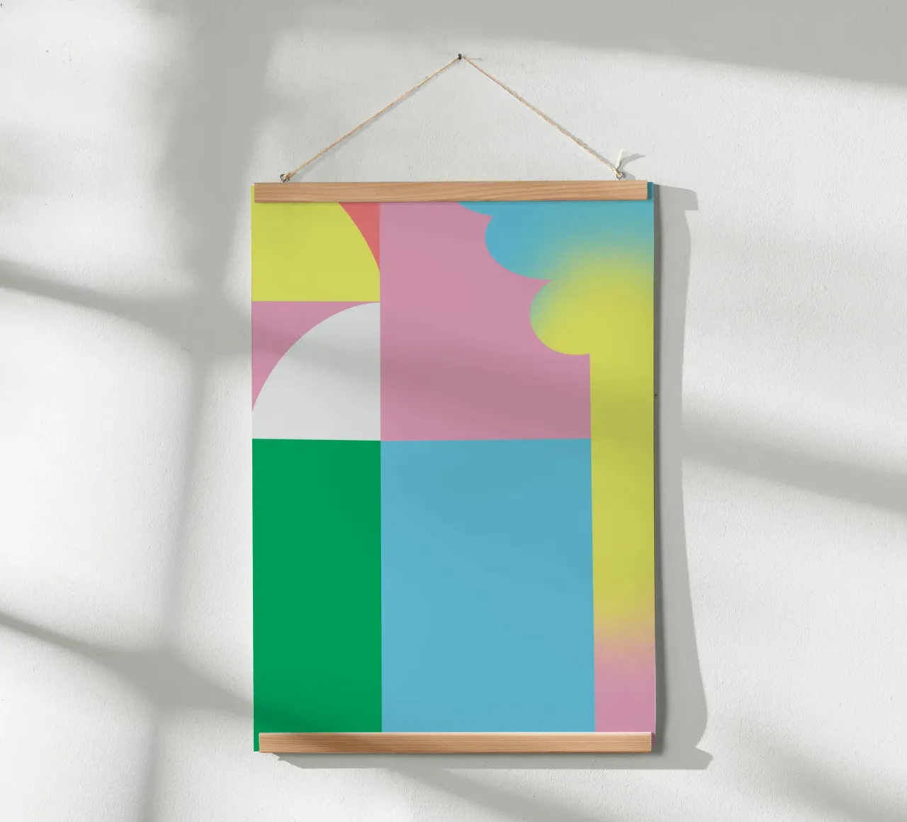Composizione audace e vibrante 03 poster con telaio in plastica da Little Dean