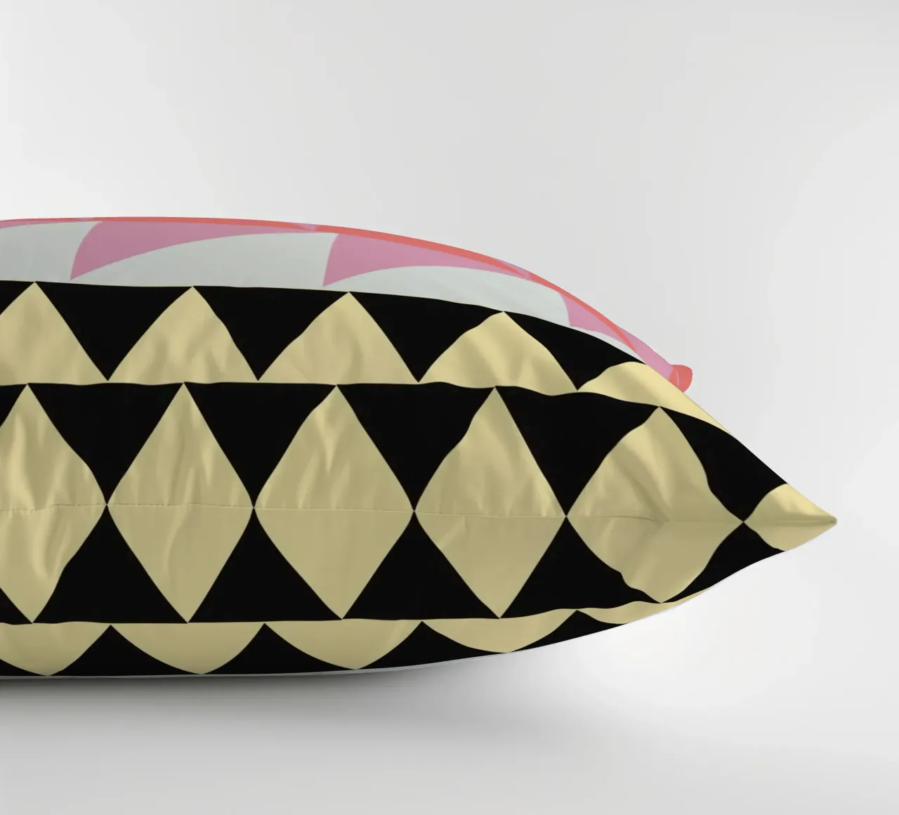 Bold vibrant composition 04 decorative cushion by Little Dean
