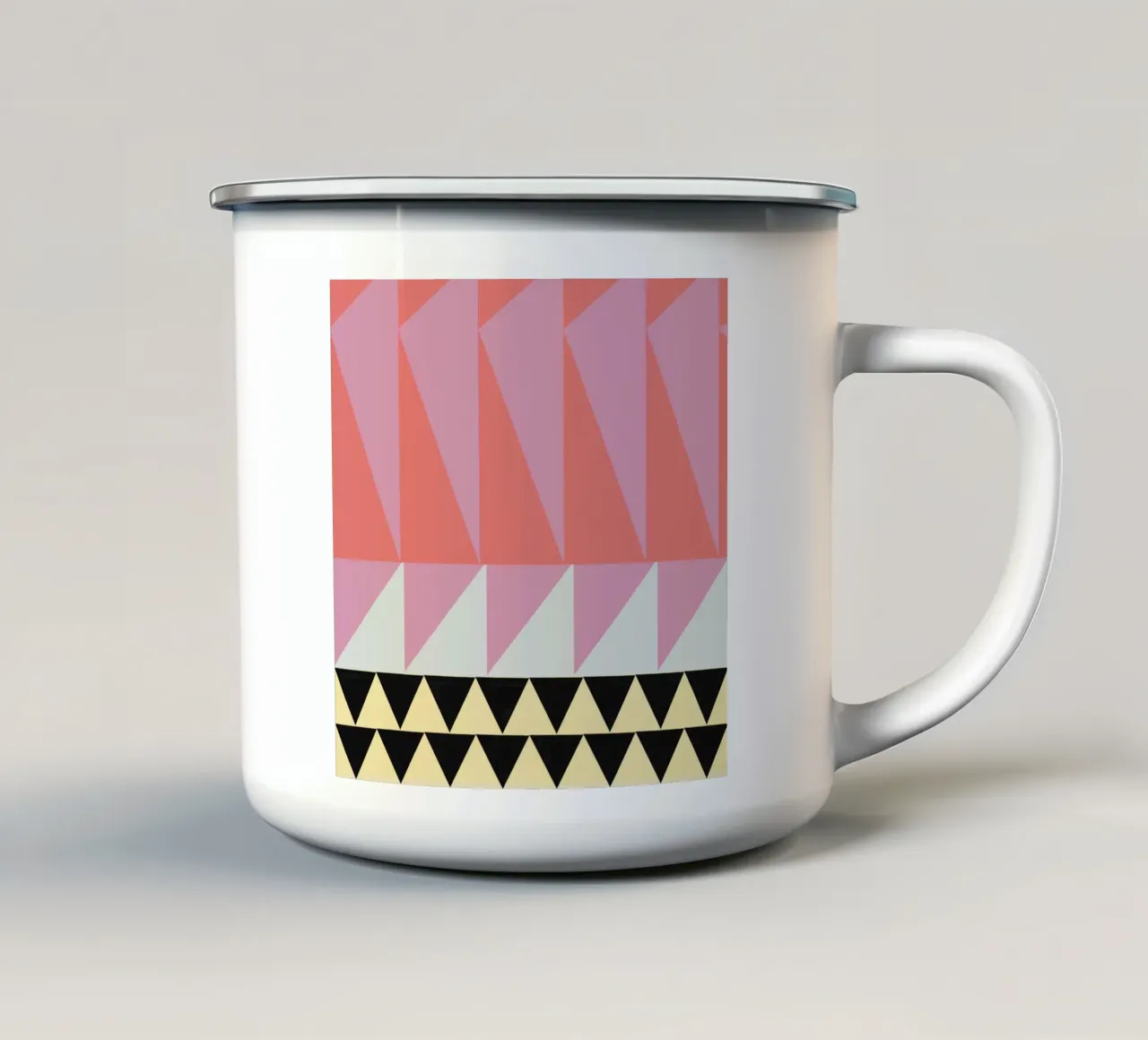 Composizione audace e vibrante 04 tazza in smalto da Little Dean