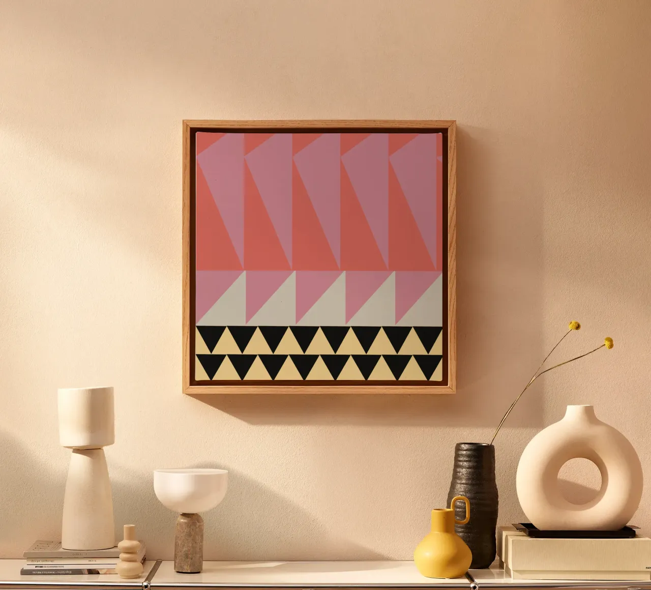 Gedurfde levendige compositie 04 canvas van Little Dean