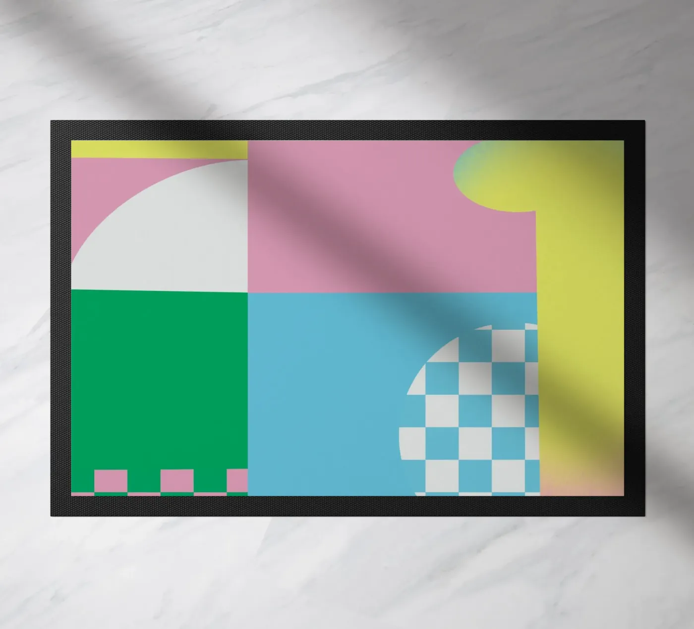 Bold vibrant composition 05 doormat by Little Dean