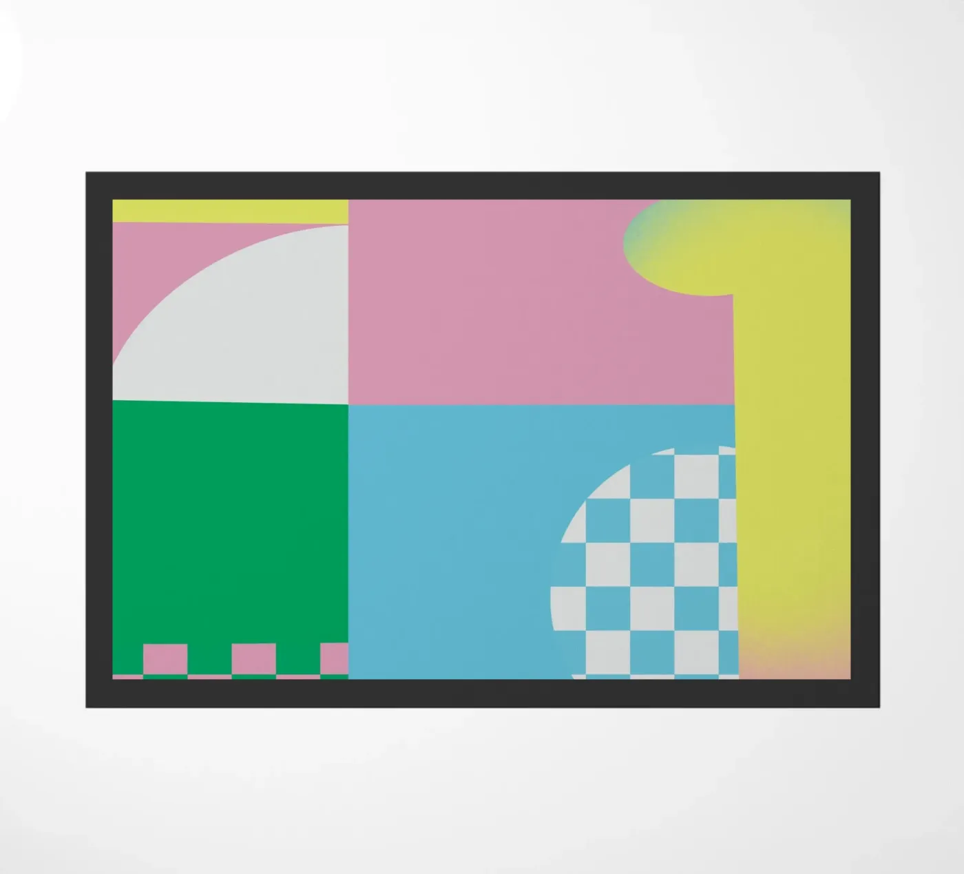 Bold vibrant composition 05 doormat by Little Dean