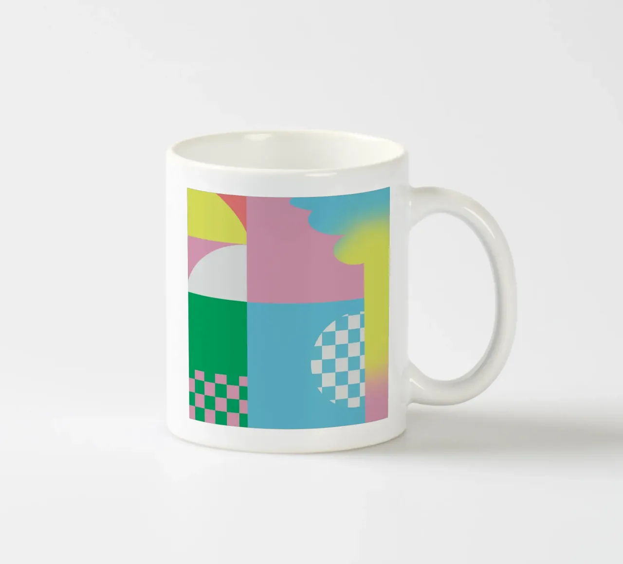 Composizione audace e vibrante 05 tazza in ceramica da Little Dean