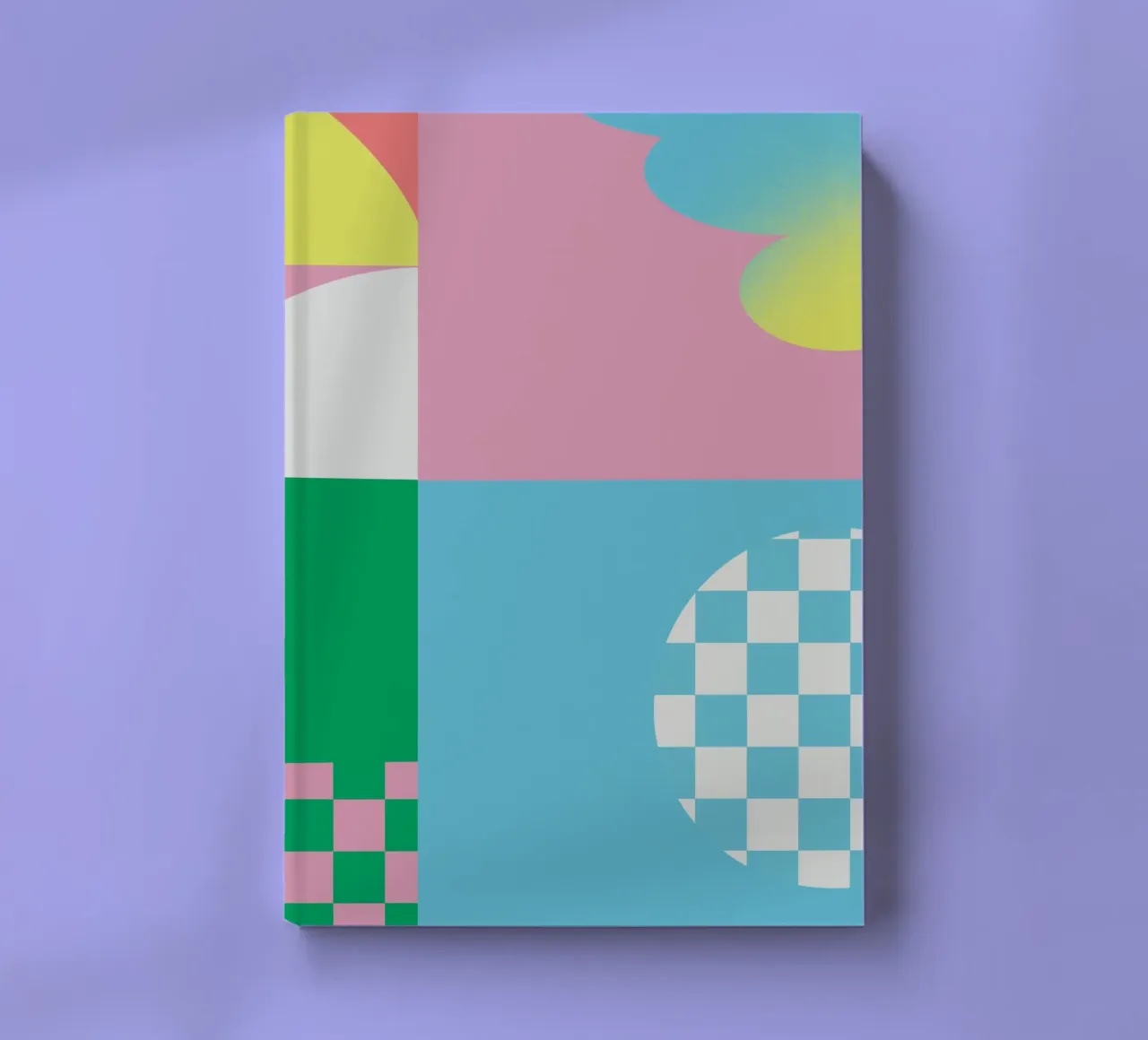 Bold vibrant composition 05 notebook by Little Dean