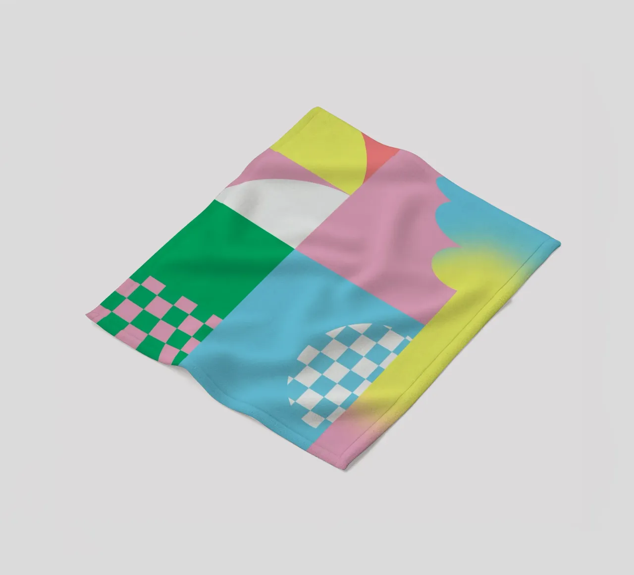 Composizione audace e vibrante 05 coperta in pile da Little Dean