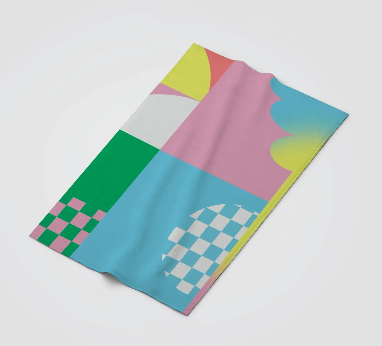 Composizione audace e vibrante 05 coperta in pile da Little Dean