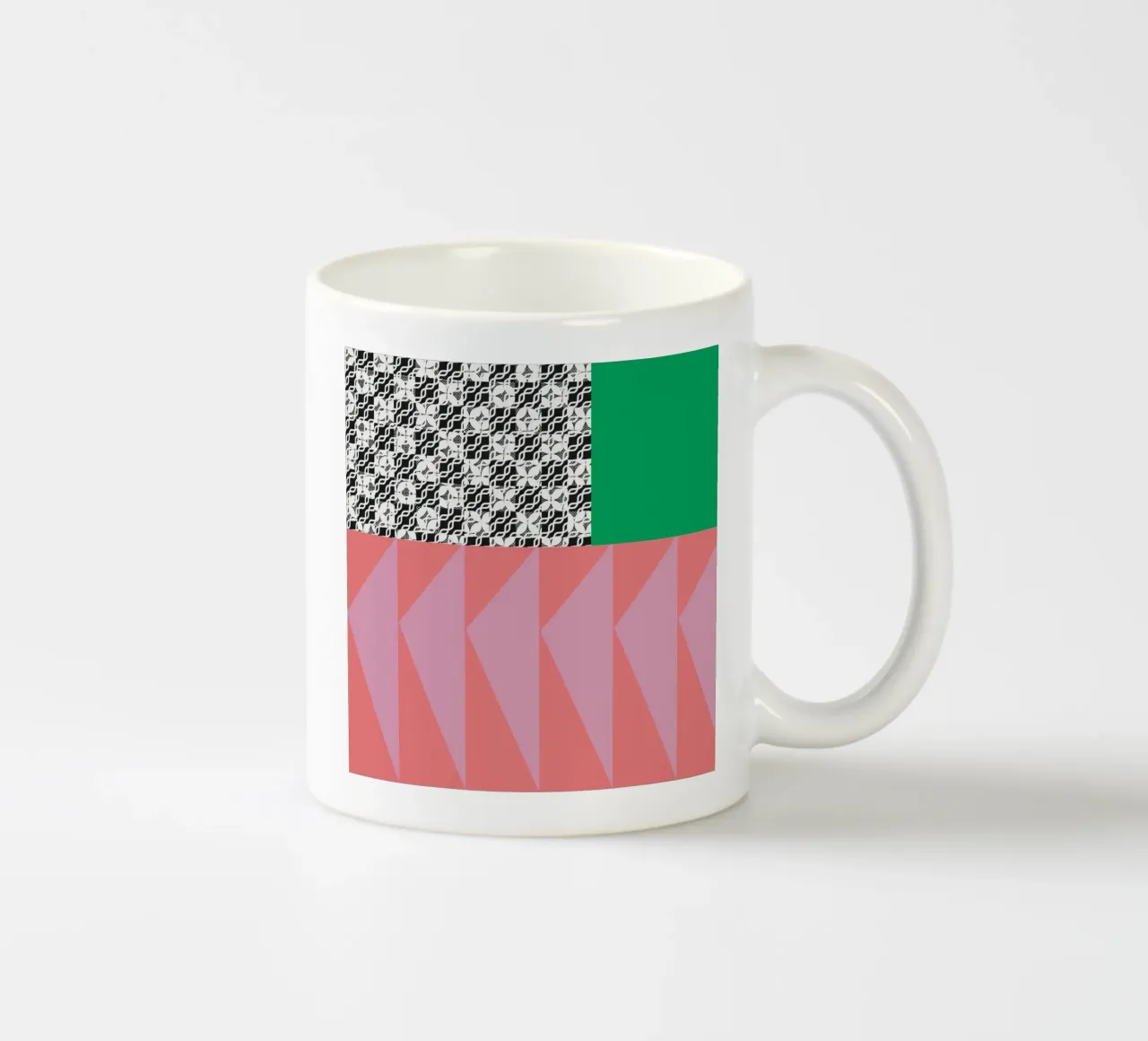 Composizione audace e vibrante 06 tazza in ceramica da Little Dean