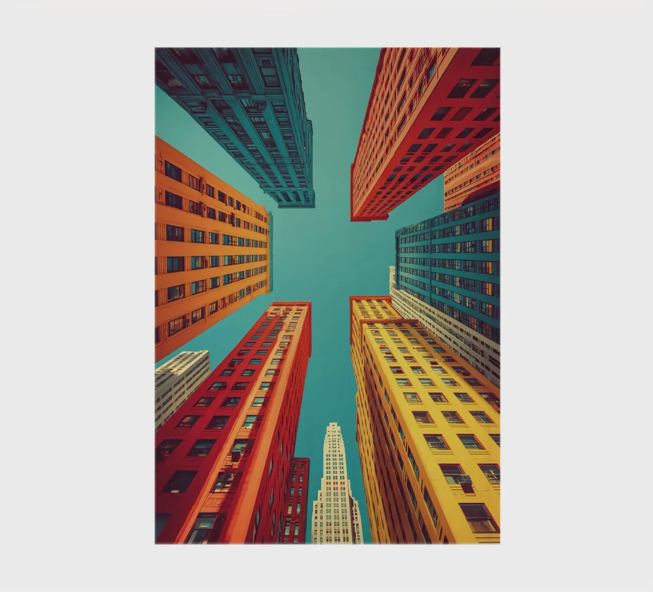 Colourful skyscrapers notebook by Carinaprint