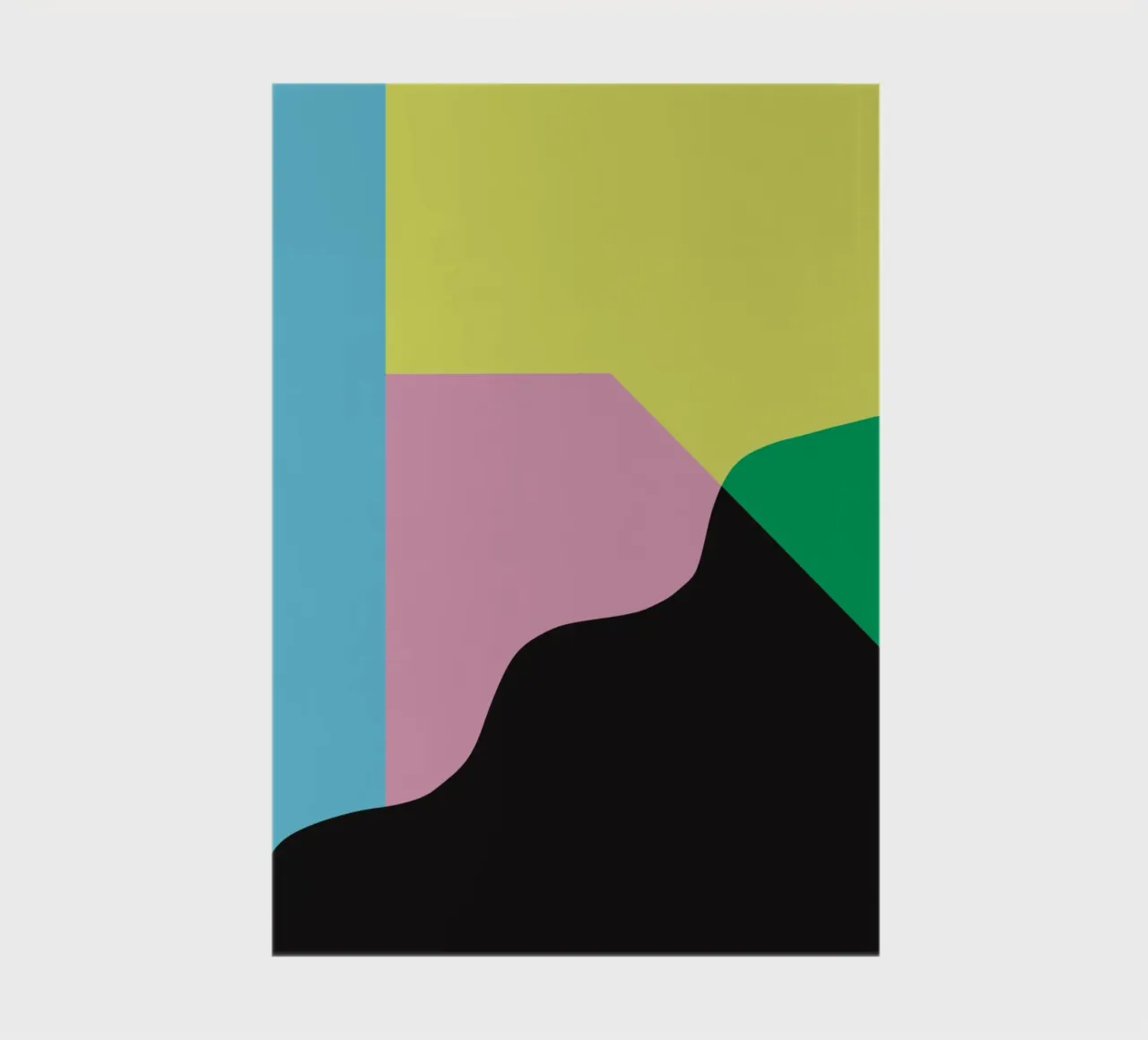 Bold vibrant composition 07 notebook by Little Dean
