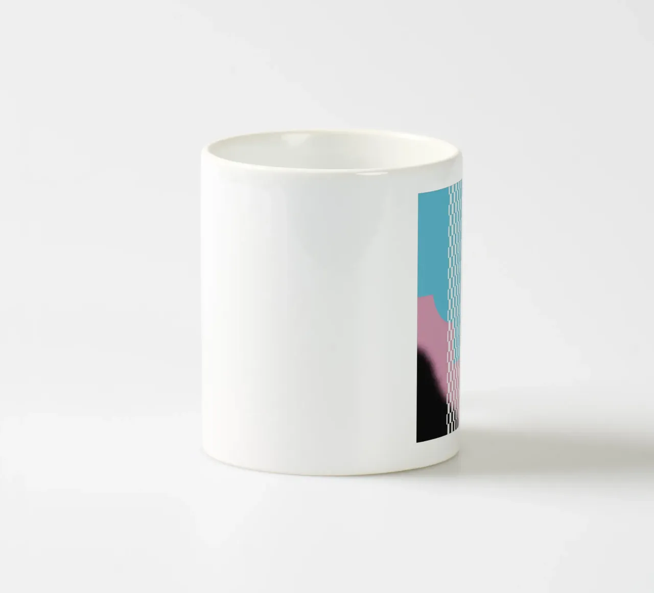 Composizione audace e vibrante 09 tazza in ceramica da Little Dean