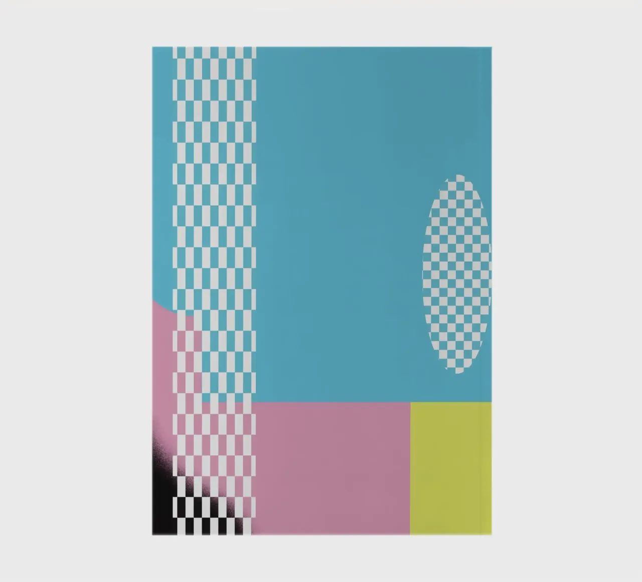 Bold vibrant composition 09 notebook by Little Dean