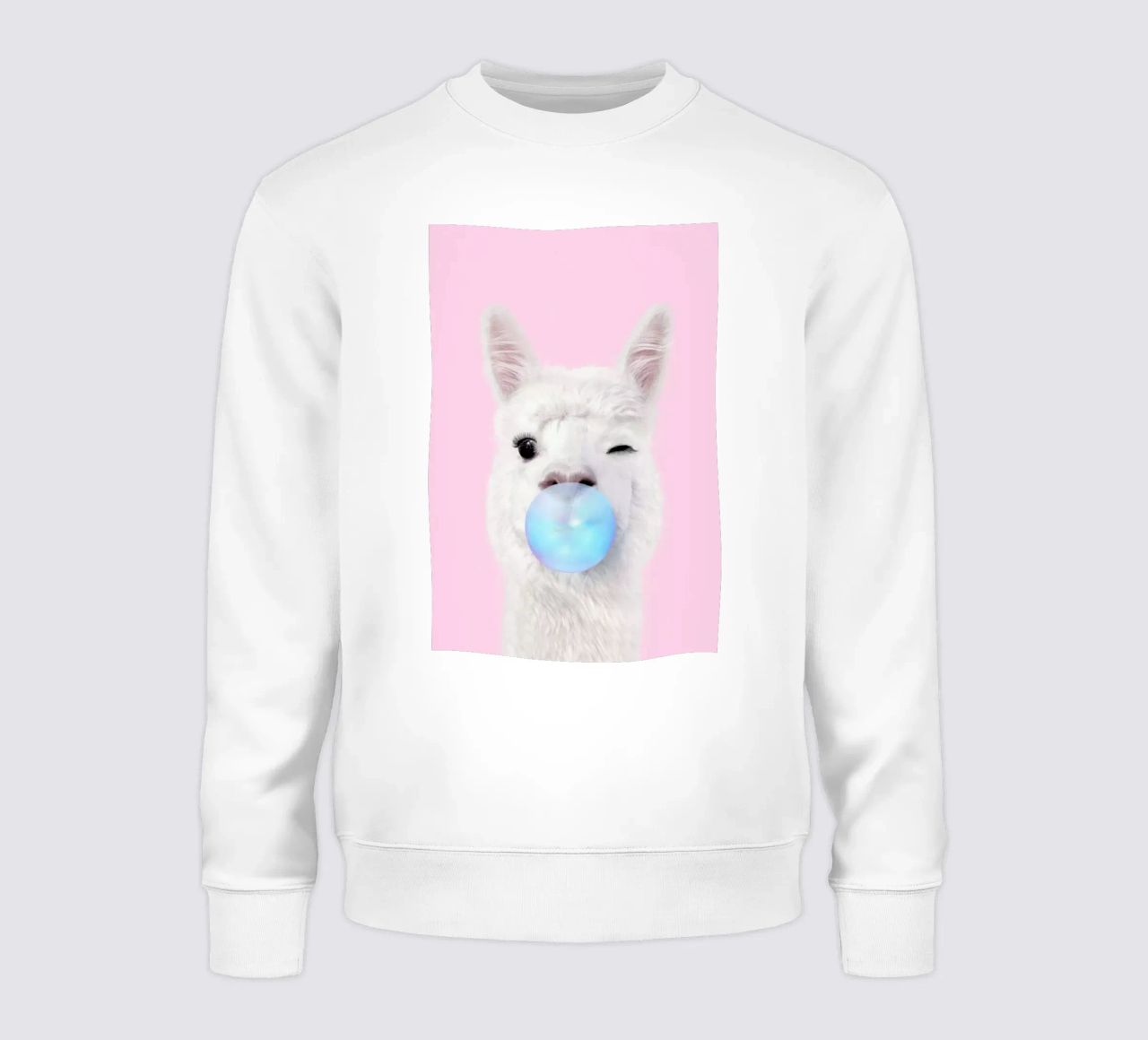 Bubblegum Lama felpa da Paul Fuentes Design