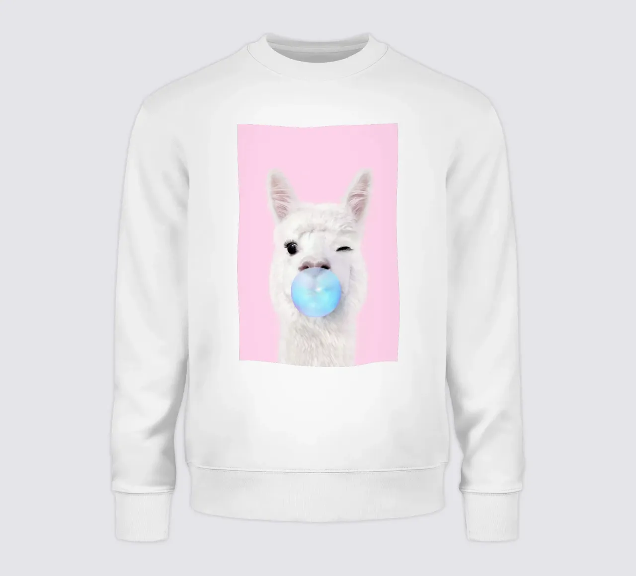 Bubblegum Lama felpa da Paul Fuentes Design