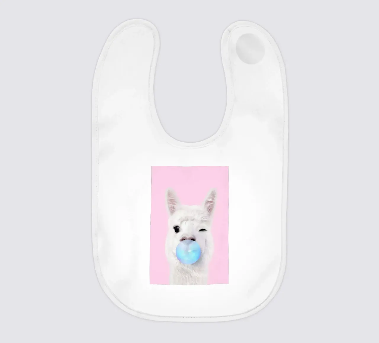 Bubblegum Lama bavaglino da Paul Fuentes Design