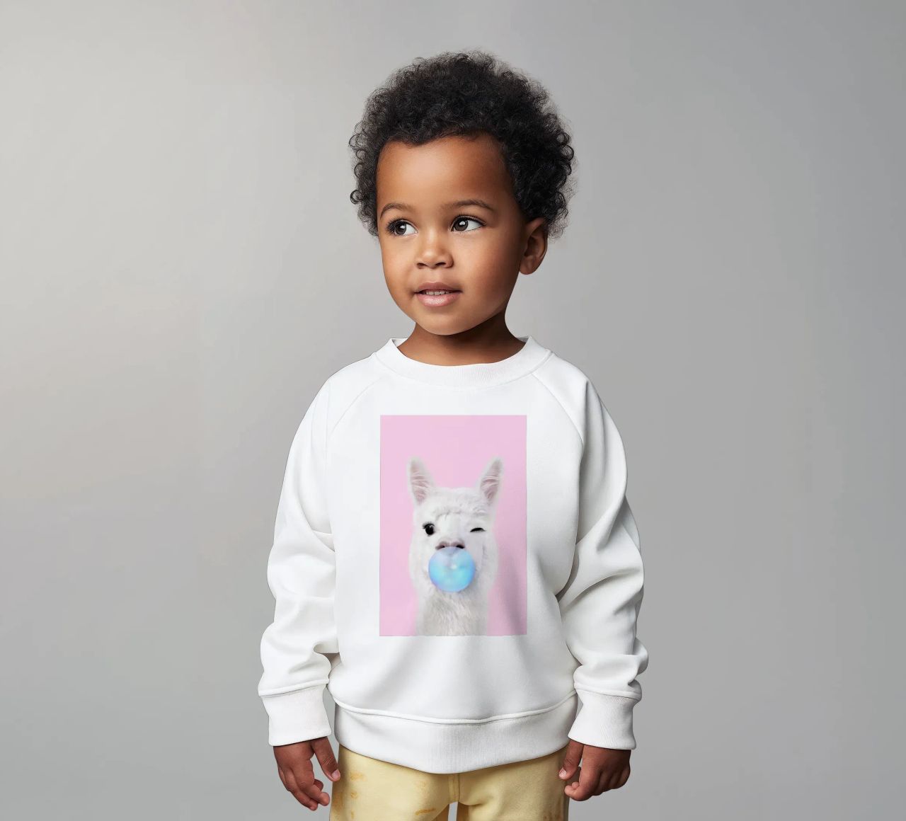 Bubblegum Lama felpa neonato da Paul Fuentes Design