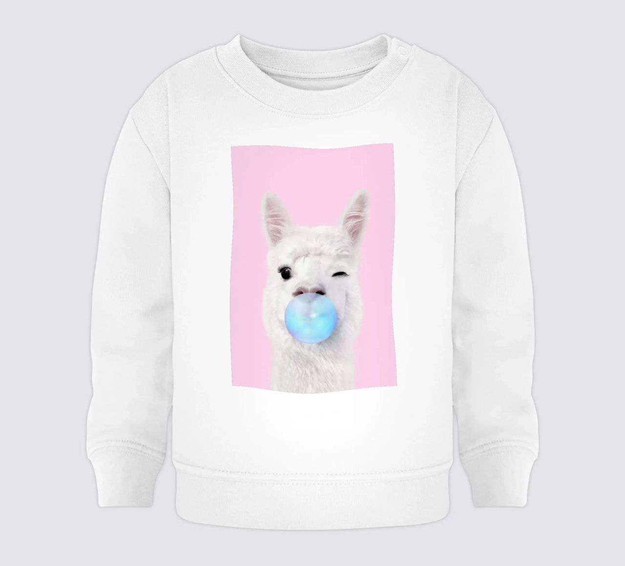 Bubblegum Lama felpa neonato da Paul Fuentes Design